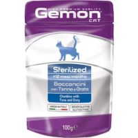 Gemon Cat Wet Food, Pouches Sterelized With Tuna And Dory 100gm