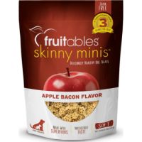 Fruitables Skinny Minis Dog Treats Apple & Bacon 5 oz