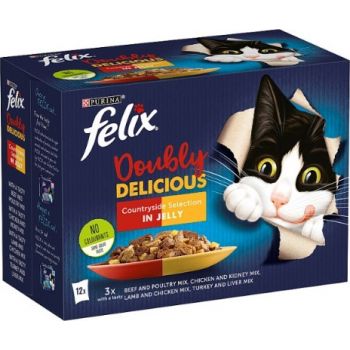  Felix Meaty Selection in Jelly Cat Wet  Food 85x12 