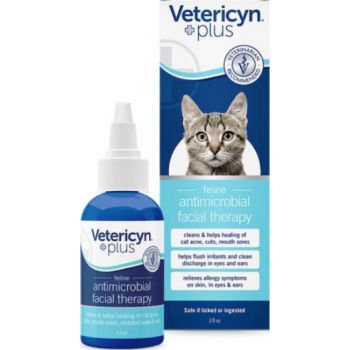  Vetericyn Plus® Feline Antimicrobial Facial Therapy – 2oz 