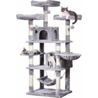 Cat Choice Cat Tower With Multi Level Resting Point, Sisal Post, Plush Toy, Hammock, Plush Perch And Pet House-60x50x170cm, (8.5cm Diameter Sisal Tube)