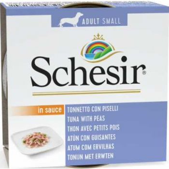  Schesir Dog Wet Food Can-Tuna With Peas 85G 