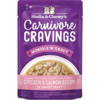 Stella & Chewy’s Carnivore Cravings Morsels’N’Gravy – Chicken & Salmon Recipe – 2.8 oz