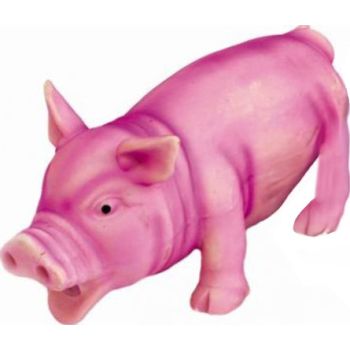  Freedog Durable Piglet PINK Dog Toys with Real Piggy Sound 22cm 