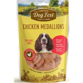  Dog Fest Chicken Medallions For Adult Dogs 90g 