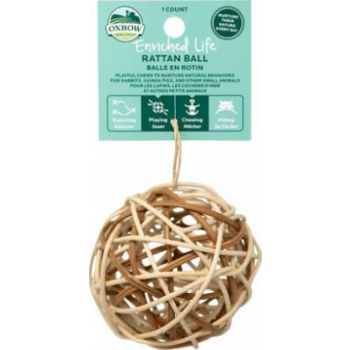  Oxbow Enriched Rattan Ball Small Animal Toy 