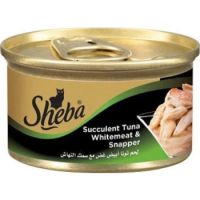 Sheba Tuna Whitemeat and Snapper Wet Cat Food - 85G
