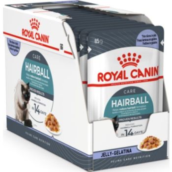  Royal Canin  Hairball Care Jelly (Wet Food - Pouches) 12 x 85 g 