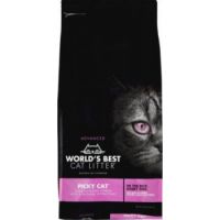 World's Best Cat Litter Picky Cat Unscented Clumping Cat Litter, 24 lb