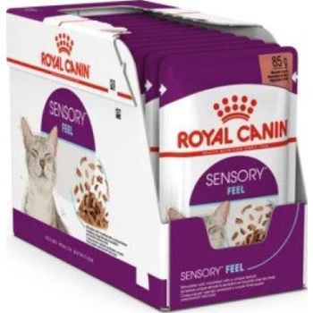  Royal Canin Sensory Feel Gravy (WET FOOD - POUCHES) 12 x 85g 