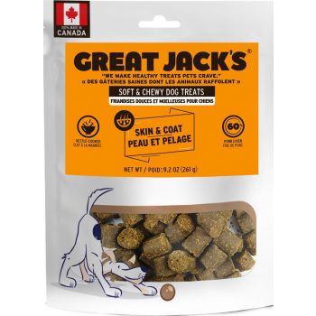  Great Jack’s Skin & Coat Grain-Free Dog Treats 9.2oz / 261gm 