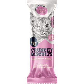  Kitty Joy Crunchy Biscuits With Bonito Flavor Filling Cat Treats 20g 