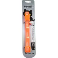 PANDA GLOWING CAT COLLAR 3/8×20-30cm Orange