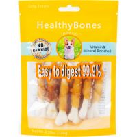 JOBERILL HEALTHY BONES MILK FLAVOR BONE SHAPE WITH CHICKEN MEAT WRAP-100 g
