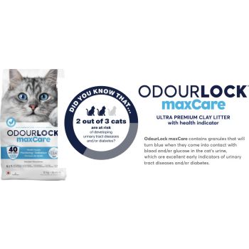  Odourlock Maxcare Cat Litter Unscented 12kg 