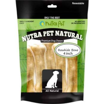  Nutrapet Dog Chew Rawhide Bone 5 INCH 