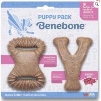 Benebone Puppy 2-Pack Dental Chew/Wishbone (Tiny) – Bacon