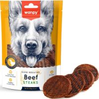 Wanpy Dog Treats Grilled Beef Steaks 100g