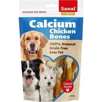  Sanal Calcium Bone Dog Treats, 12x80g 