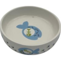 Saas Pet Assorted Ceramic Bowl 14*3.5 ( Green Bone Design)