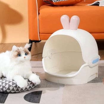  Saas Cat House Bed White Rabbit Head 35*35*45 