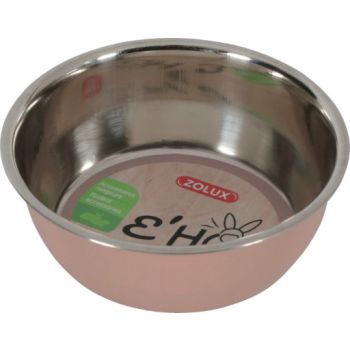  Zolux EHOP INOX BOWL 200ML PINK 