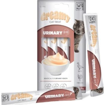  M-PETS Creamy with Functions – Cat treat – Urinary – Duck & Chicken 4x15g (60g) 
