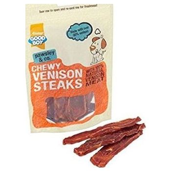  Dog Treats Chewy Venison Steaks - 80G 