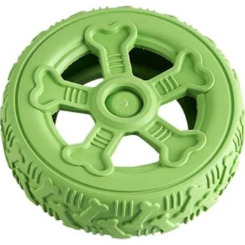  Miss Bear Colorful Rubber Tyre Dog Chew Toy - 5 inch (Medium Dogs) 