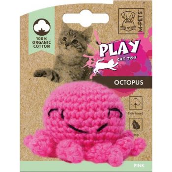  M-PETS Octopus Organic Cotton Cat Toys Pink 