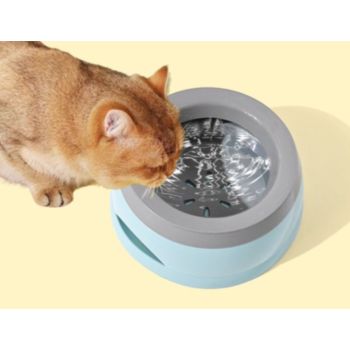  Pado Classic Round Anti Spill Pet Bowl 15.3×18.9×8cm-Pink 