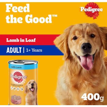  Pedigree Lamb in Loaf Wet Dog Food - 400G 