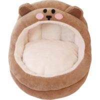 Saas Cats Semi -Enclosed Beds M 45*43*36 Brown