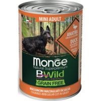 MONGE BWILD GRAIN FREE MINI ADULT DUCK 400g