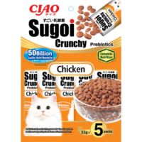 Inaba Ciao Sugoi Crunchy Chicken Flavor Plus Prebiotics 22GX5PACKS