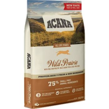  Acana Wild Prairie Free-Run Poultry Wild-Caught Fish All Life Stages Dry Cat Food 4.5kg 