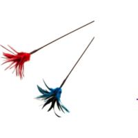 Go Cat Kitty Duster Cat Toys Teaser Wand Mix Color