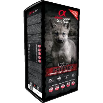  Alpha Spirit Soft Food for Puppies - 9 kg Box (45 trays x 200g) 