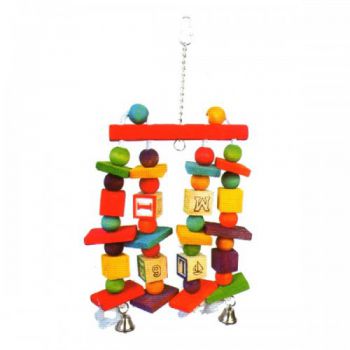  VanPet Hanging Toy For Big Birds With Bells 17.7" 