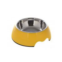 Nutrapet Melamine Round Bowl Mustard Yellow M:17.5 * 6.5Cms 350/ml11.8oz