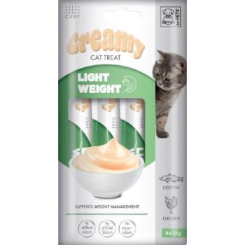  M-PETS Creamy with Functions – Cat treat – Light weight – Codfish & Chicken 4x15g (60g) 