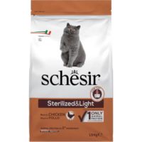 Schesir Cat Dry Food-Sterilized & Light-Chicken 1.5kg