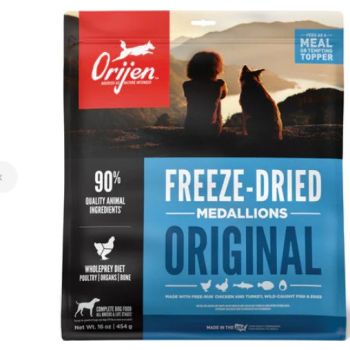 Orijen Medallion Original Freeze Dried Dog Food 454G 