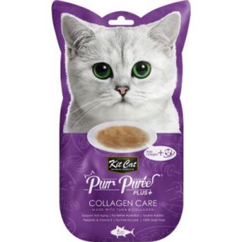  Kit Cat Puree Plus Collagen Care Tuna 60grms 