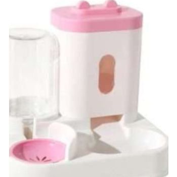  Saas 2-IN-1 Pet Bowls and Water Feeder Pink 