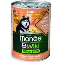 Monge Bwild Grain Free Adult Salmon With Pumpkin And Zucchini 400g