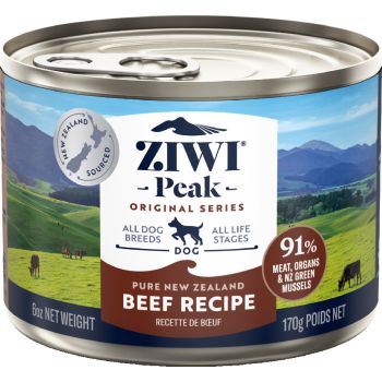  ZIWI Peak Beef Recipe Wet Dog Food 185g 