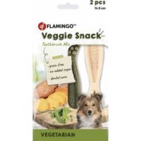 Flamingo Veggie Adult Toothbrush Dog Treat 14.5cm 2c