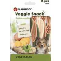 Flamingo Veggie Adult Toothbrush Dog Treats  7.5cm 15pcs
