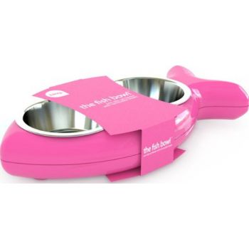  Hing Designs Cat Fish Bowl, Pink 
